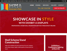 Tablet Screenshot of exhibitadisplays.ie